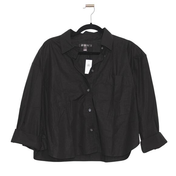 Banana Republic The Boxy Crop Shirt Size Large NWT - Picture 1 of 9